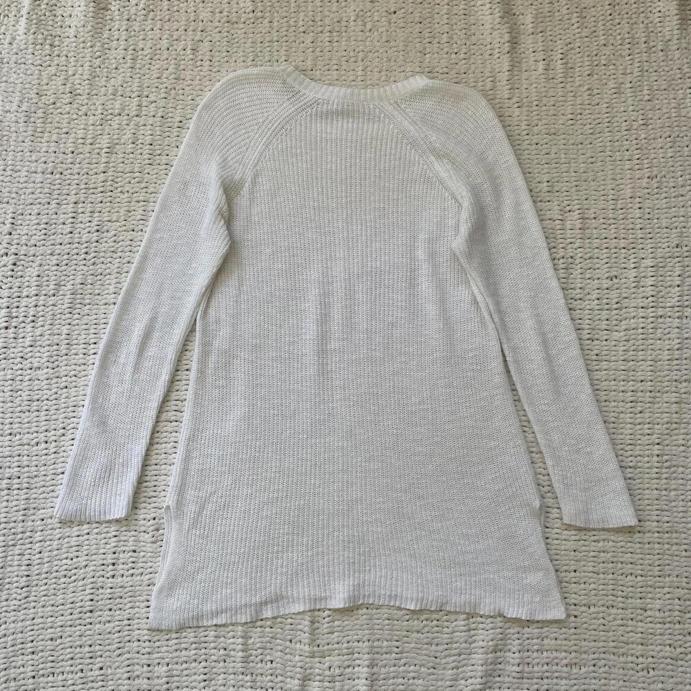 Eileen Fisher Women's Lightweight White Sweater/Beach Cover Up - Size Medium